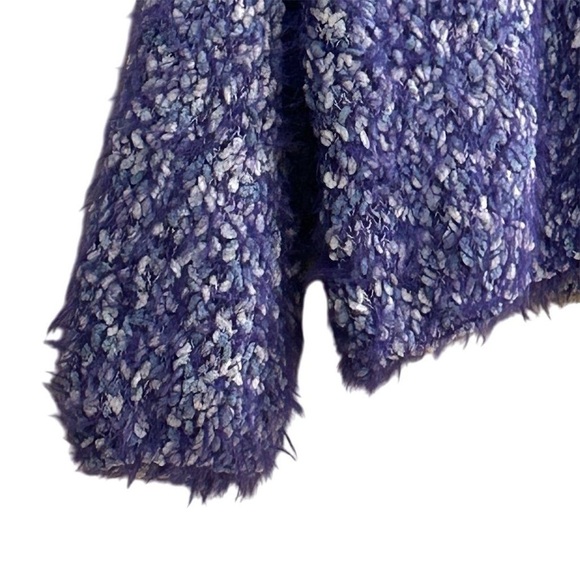 Urban Outfitters UO Jamie Fuzzy Purple Pullover Sweater Size L - Picture 6 of 14
